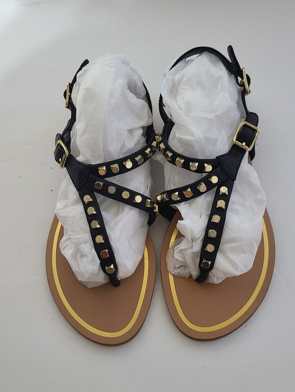DV BY DOLCE VITA STUDDED THONG SANDALS